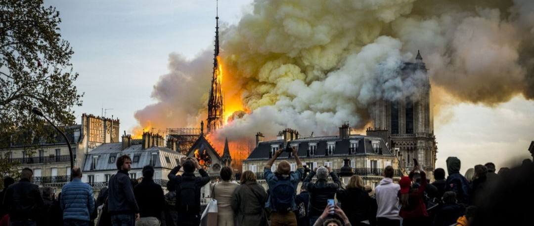 A Fire Broke Out In Notre Dame de Paris